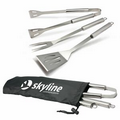 3 Piece Stainless Steel BBQ Tool Set